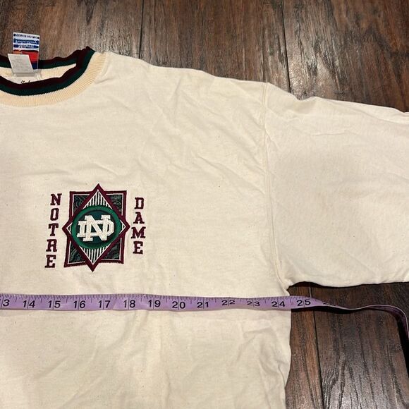Vintage Notre Dame Tee made in USA size XL never been washed still have sticker - Picture 7 of 11